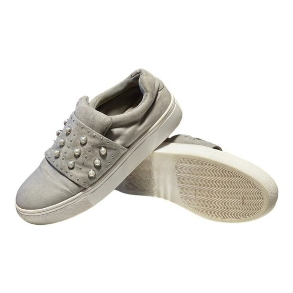 STEVE MADDE.Women shoes slip on grey color sneakers size 8.5
